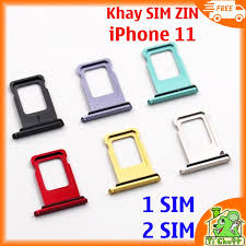 Khay sim iPhone 11 1 SIM, 2 SIM ZIN có Ron Chống Nước & Lẫy Giữ Sim - Phụ kiện SIM khác | FTPShop.com.vn - ftpshop.com.vn