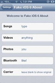 Fake iOS 6 About: fake your iPhone information (Cydia) | IPhone news - www.actualidadiphone.com